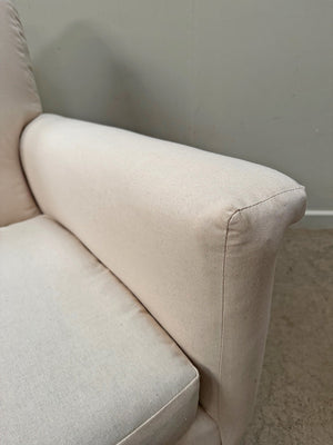 20th century armchair with flat armrests