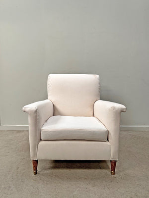 20th century armchair with flat armrests