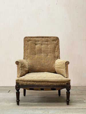 Fluted legs armchair 'as is'