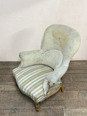 Generous rounded armchair 'as is'