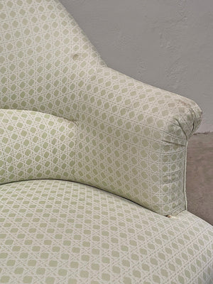 Pale green crapaud armchair 'as is'