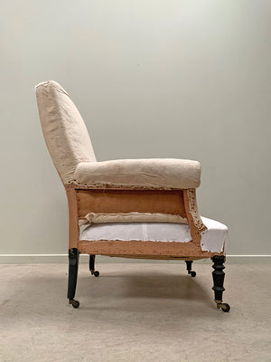 Napoleon III high back armchair 'as is'