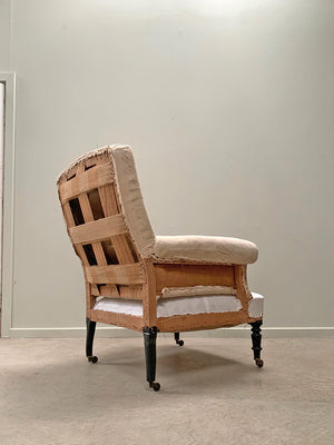 Napoleon III high back armchair 'as is'