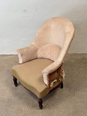 High back Louis Philippe armchair