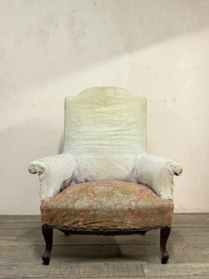 1840's high back armchair 'as is'