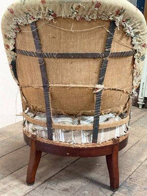 Iron frame armchair
