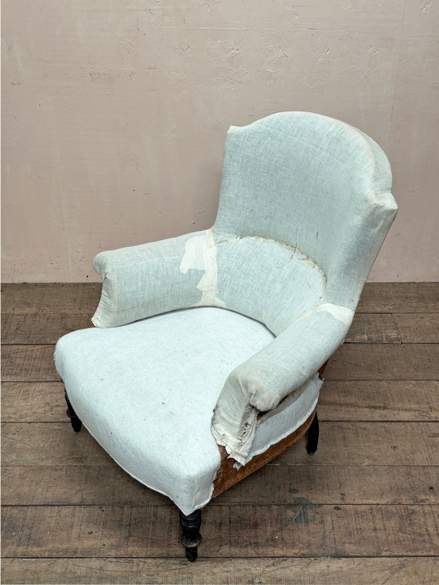 Large chapeau de gendarme armchair 'as is'