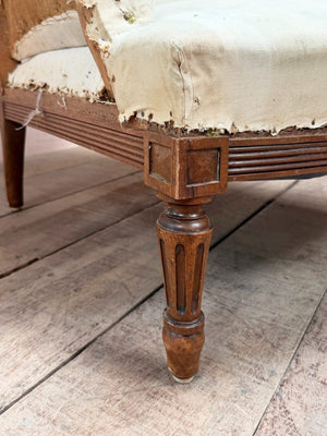 Walnut armchair