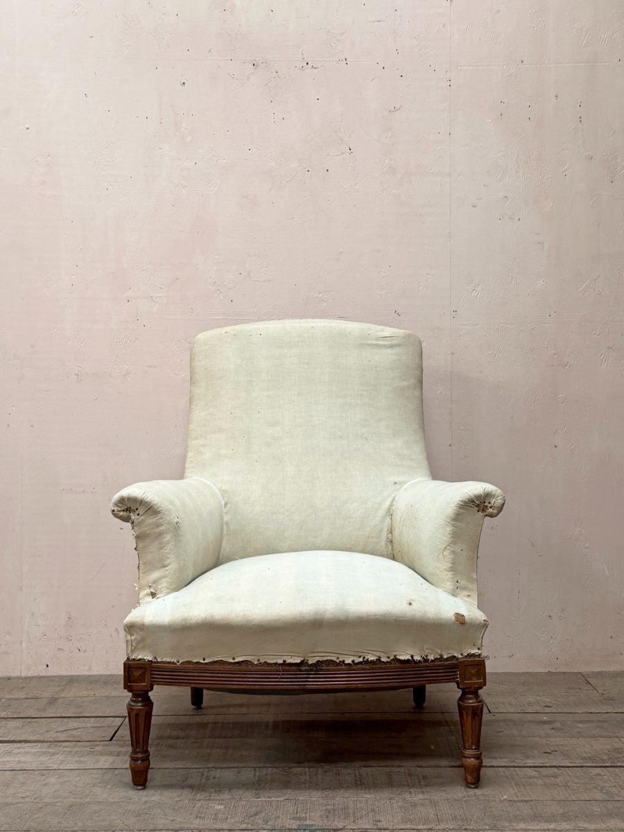 Walnut armchair