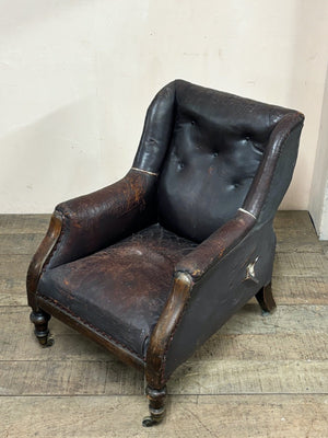 Leather armchair