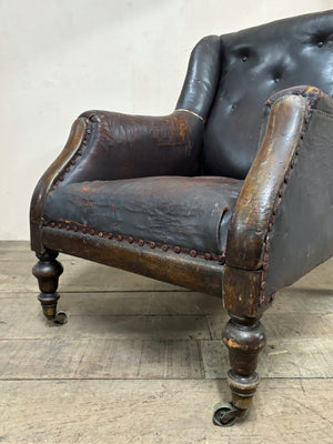 Leather armchair