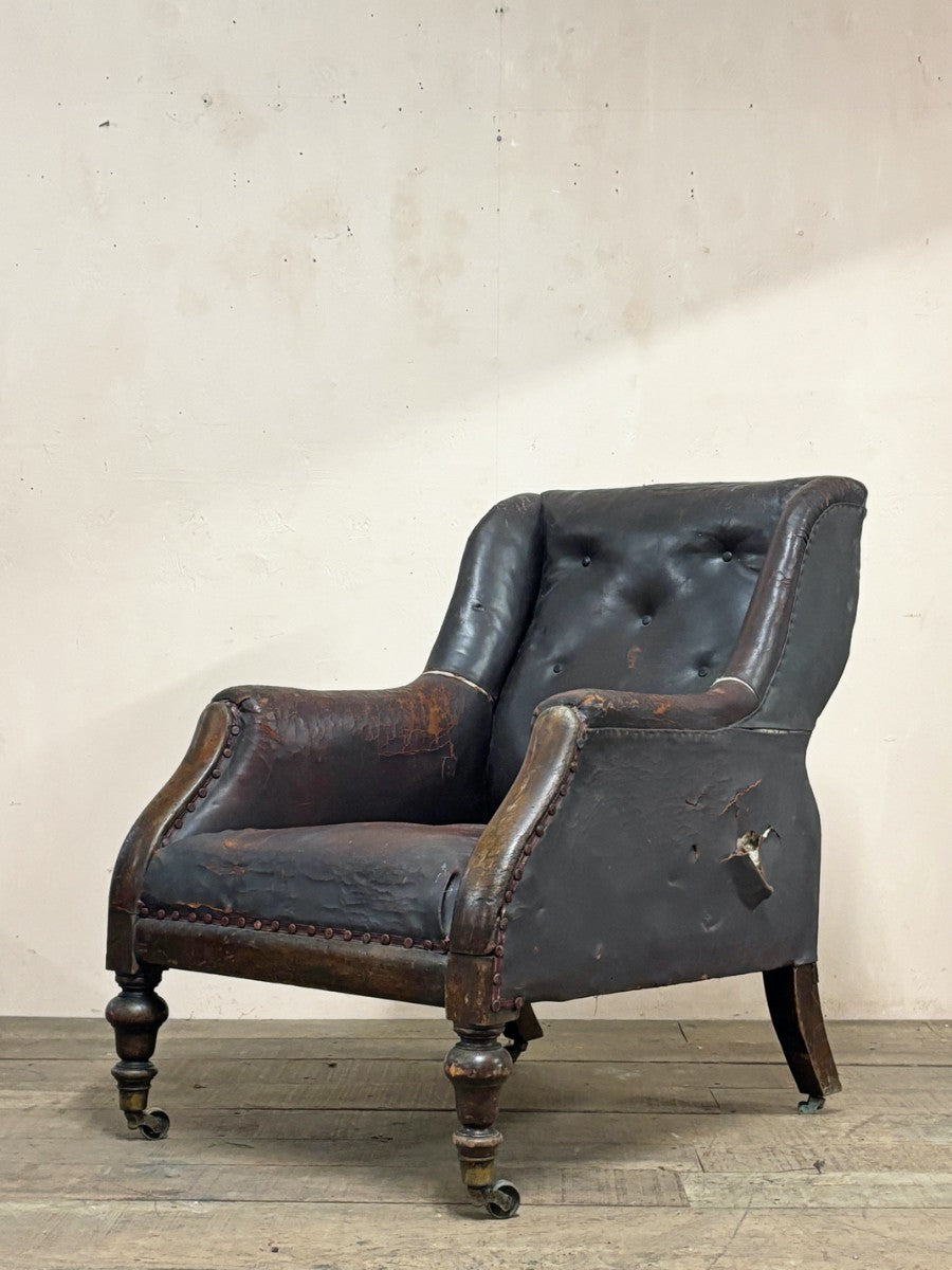 Leather armchair