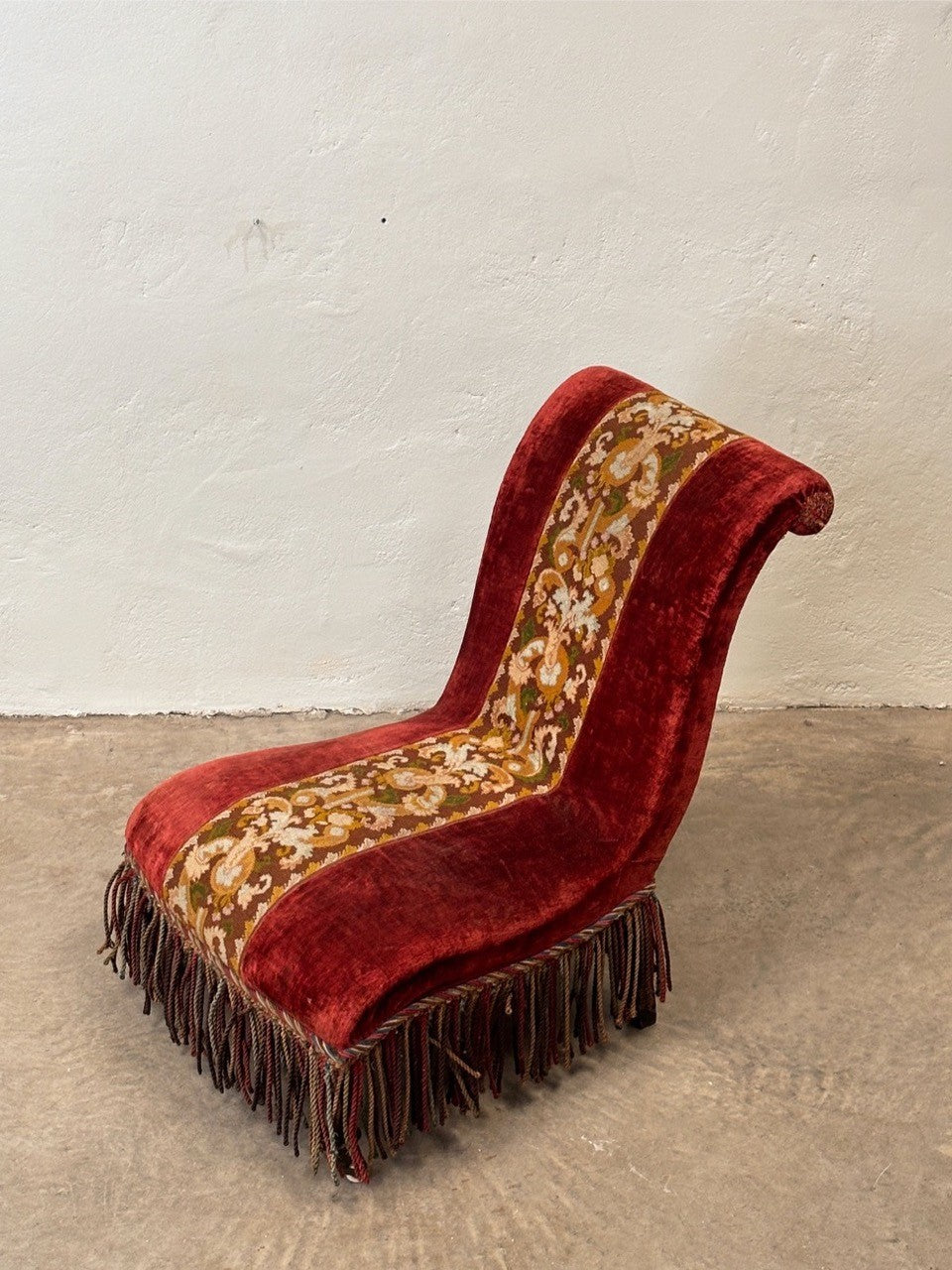 Napoleon III chauffeuse chair 'as is'