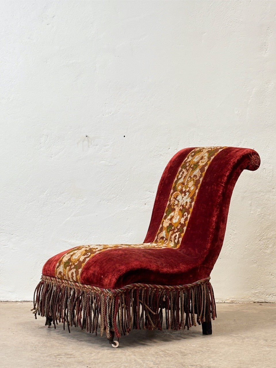 Napoleon III chauffeuse chair 'as is'