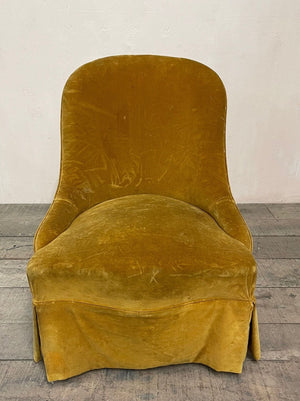 Slipper chair with skirt 'as is' (Reserved)
