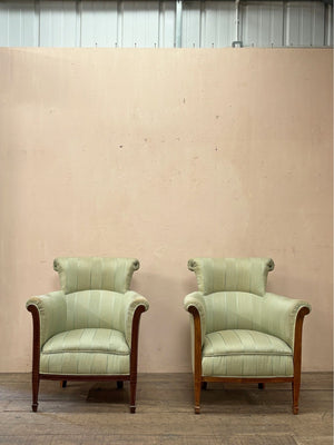 Pair of 1920's armchairs 'as is'