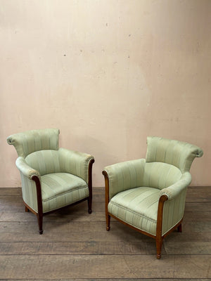 Pair of 1920's armchairs 'as is'