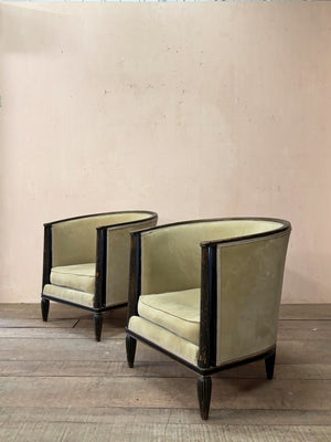 Pair of 1940's armchairs