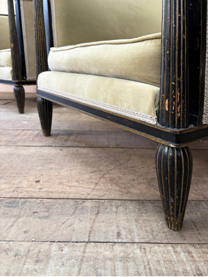 Pair of 1940's armchairs