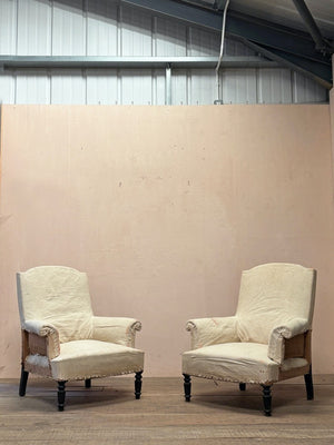 Pair of 19th century armchairs 'as is'