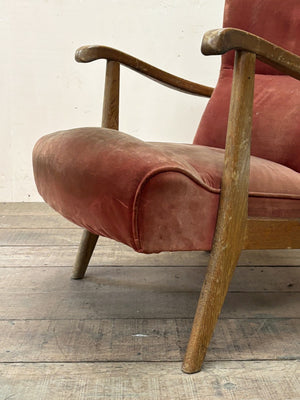 Pair of '50s armchairs 'as is'