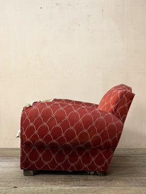 Pair of Art Deco club armchairs 'as is'