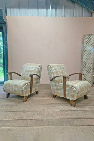 Pair of 1930's armchairs 'as is'