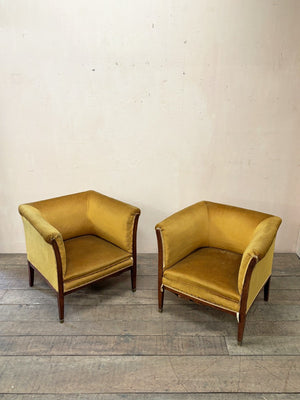 Pair of early 20th century armchairs 'as is'