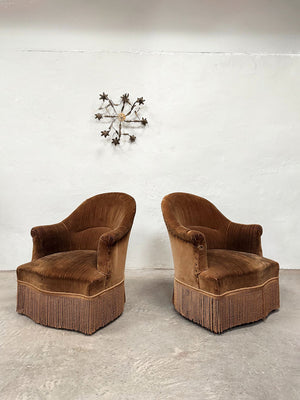 20th century crapaud armchairs