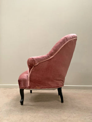 Pair of crapaud armchairs 'as is'