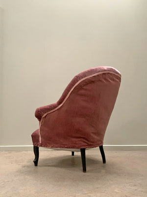 Pair of crapaud armchairs 'as is'