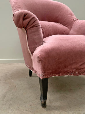 Pair of crapaud armchairs 'as is'