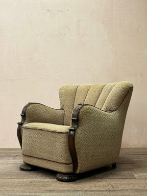 Pair of Danish deco armchairs (pair, 'as is')