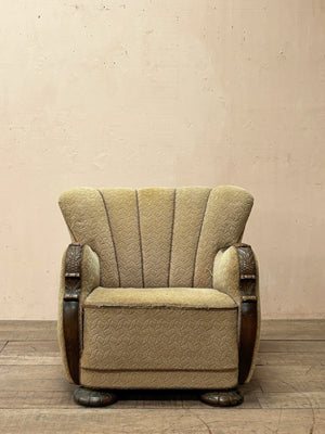 Pair of Danish deco armchairs (pair, 'as is')