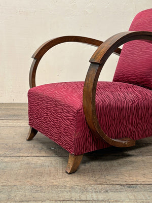 Pair of Art Deco armchairs 'as is'