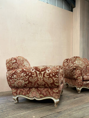 Pair of French Deco armchairs 'as is'