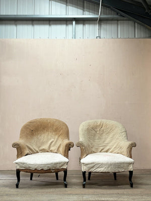 Pair of large armchairs 'as is'