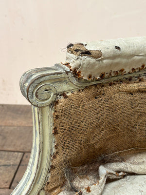 Pair of Louis XVI armchairs (inc. re-upholstery, ex. fabric)