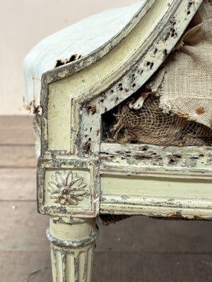 Pair of Louis XVI armchairs (inc. re-upholstery, ex. fabric)