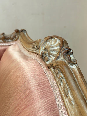 Pair of Louis XV wing armchairs ('as is' or £3,000 inc. re-upholstery, ex. fabric)