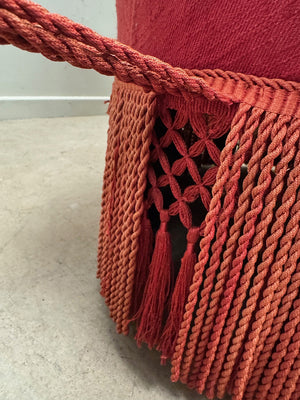 Pair of deep buttoned chapeau de gendarme armchairs