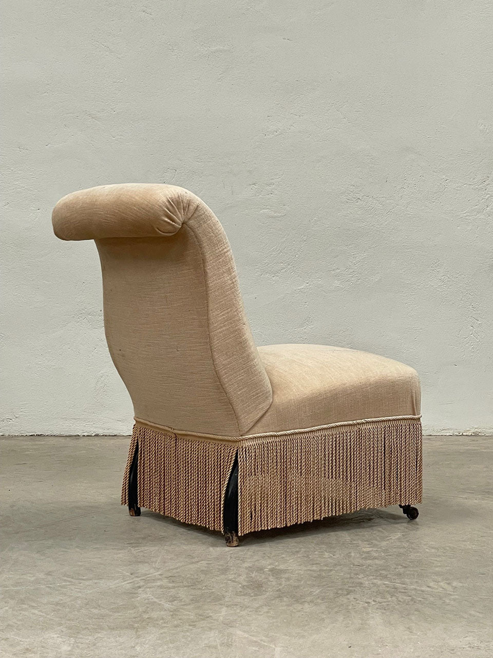 Scroll back slipper chairs 'as is'