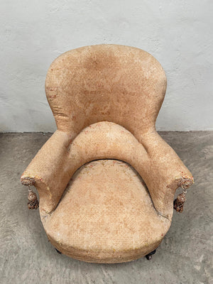 Napoleon III rounded back armchair