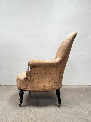 Napoleon III rounded back armchair