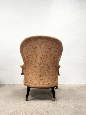 Napoleon III rounded back armchair