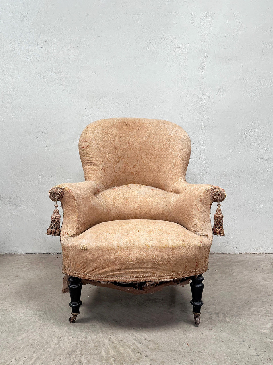 Napoleon III rounded back armchair