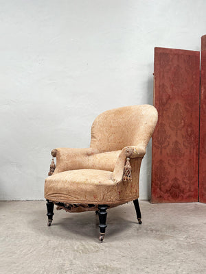 Napoleon III rounded back armchair