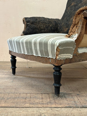 Scroll back armchair 'as is'