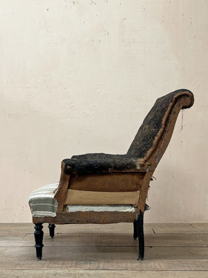 Scroll back armchair 'as is'