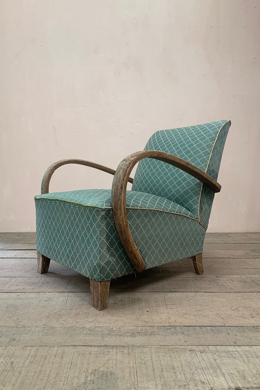 Art Deco armchair (Re-upholstered, ex. fabric)
